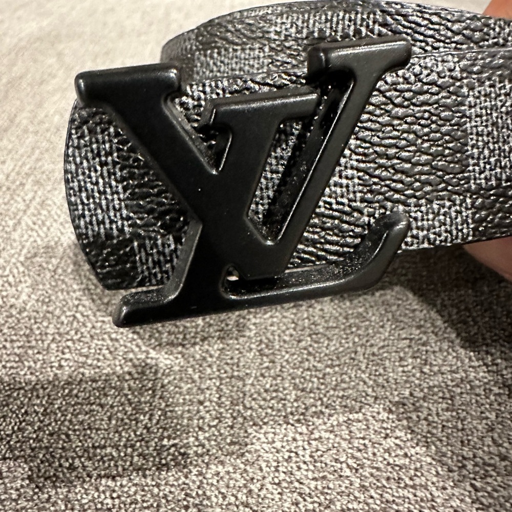 Dark Gray Monogram Belt